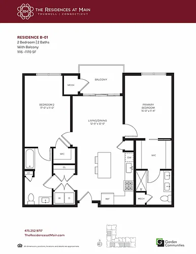 Floor plan $2.46/sq.ft. - B-01
