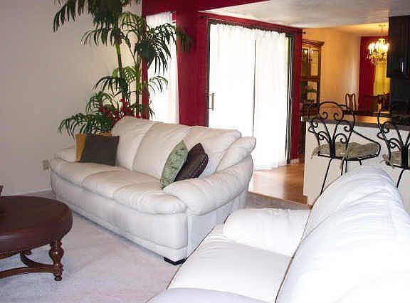 Sunken Living Room with Wet Bar