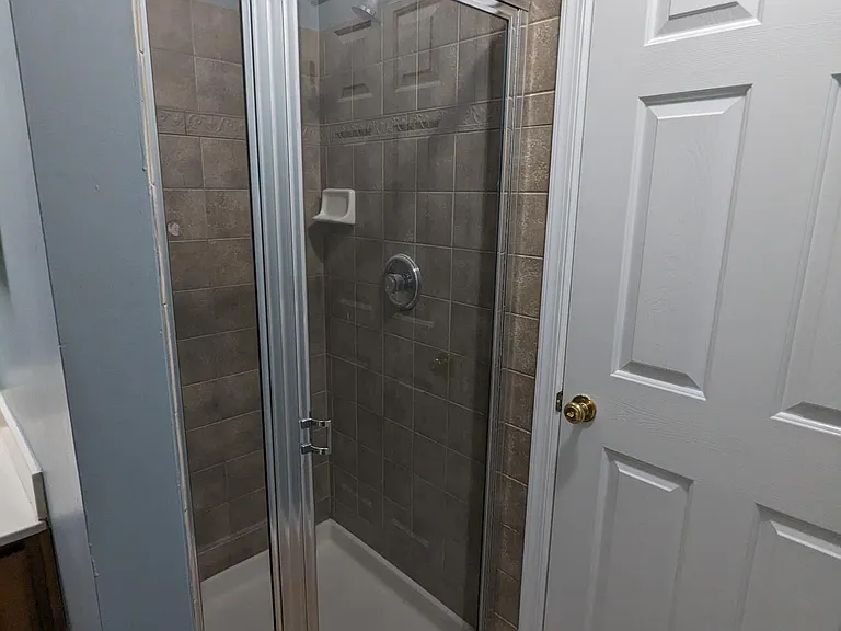 Master Bathroom with soaking tub and shower.