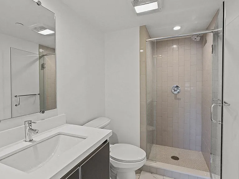 Bathroom with Walk-In Shower with Glass Doors