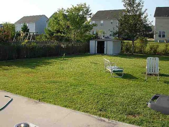 Back yard of home