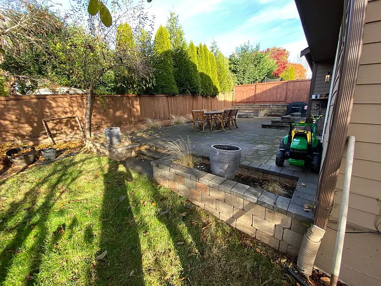 Backyard patio