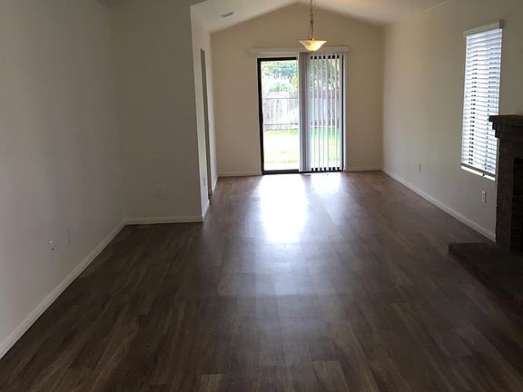 Living room and dining room