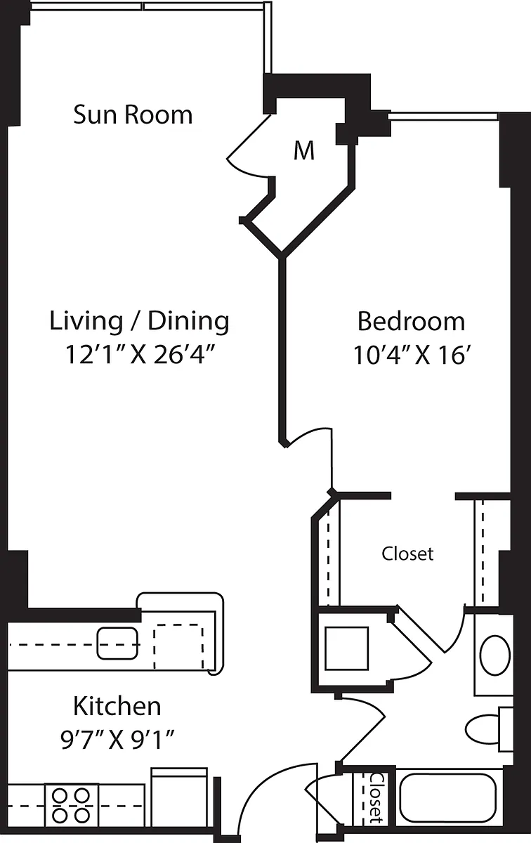 Floor plan Jefferson with Sun Room
