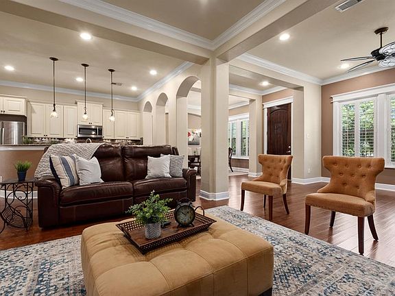 The open concept downstairs makes this the perfect place for entertaining guests.