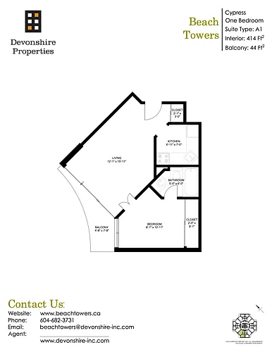 Floor plan Cypress House