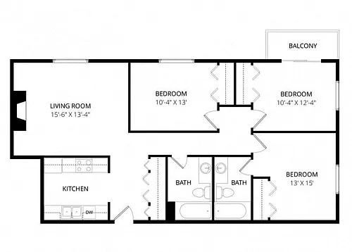 Floor plan Three bedroom