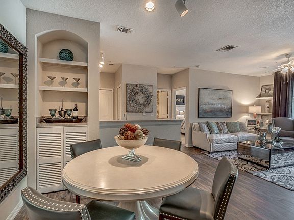 Model dining room and living room area