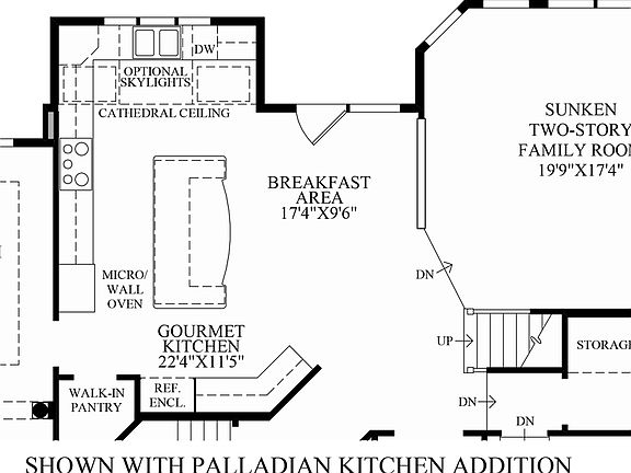 Optional Palladian Kitchen Addition