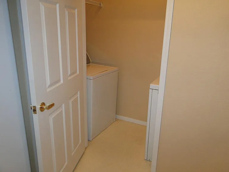 your own washer and dryer. both in white.