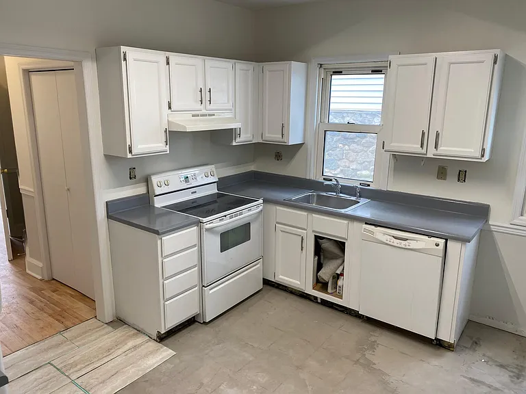Pictures taken during renovation. Kitchen is complete