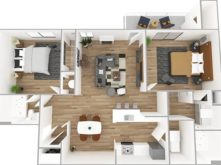 2 Bedroom | 2 Bath | 1111 SF | Renovated 2 Bedroom | 2 Bath | 1111 SF | Renovated