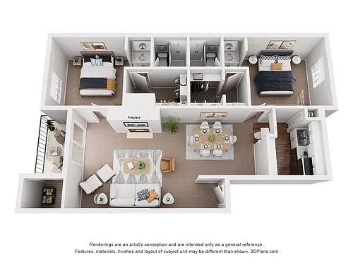 Floor plan B3 Renovated