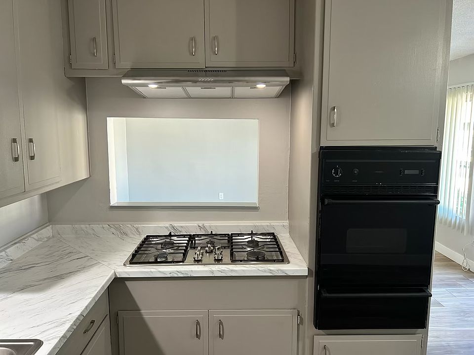 Convenient pass through window connected to living room