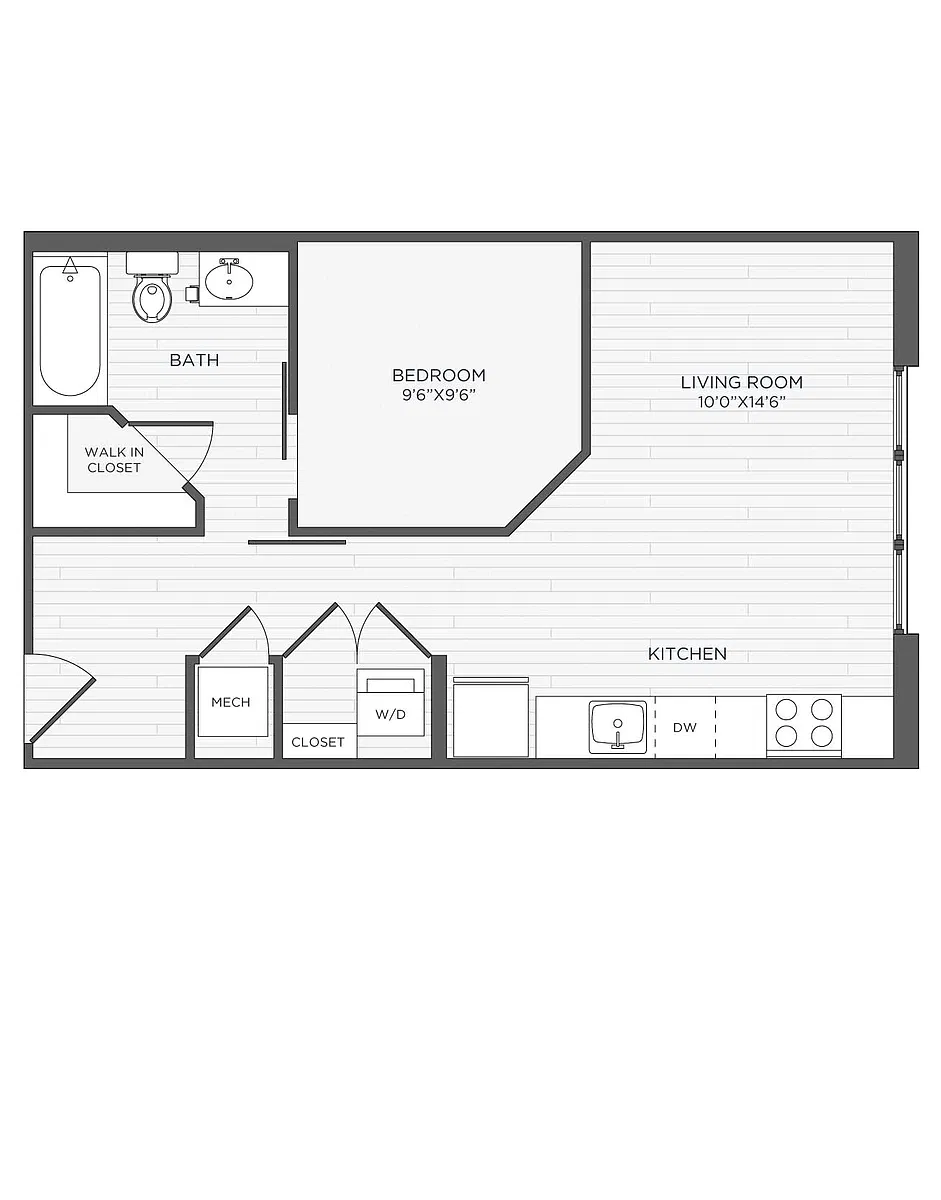 Floor plan Studio-S1 - Mariner