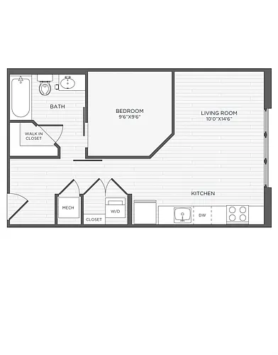 Floor plan Studio-S1 - Mariner