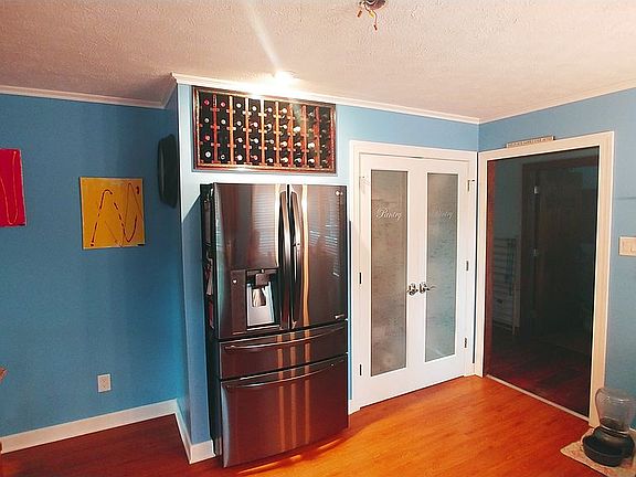 Kitchen pantry and wine rack