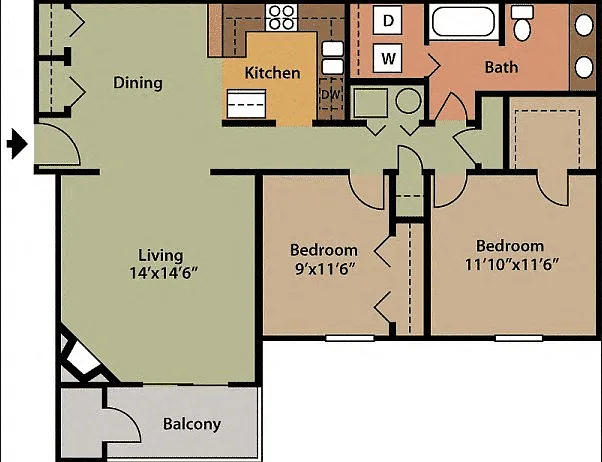 Floor plan Hillcrest