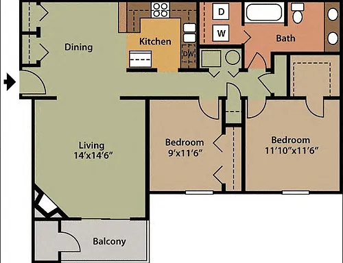 Floor plan Hillcrest