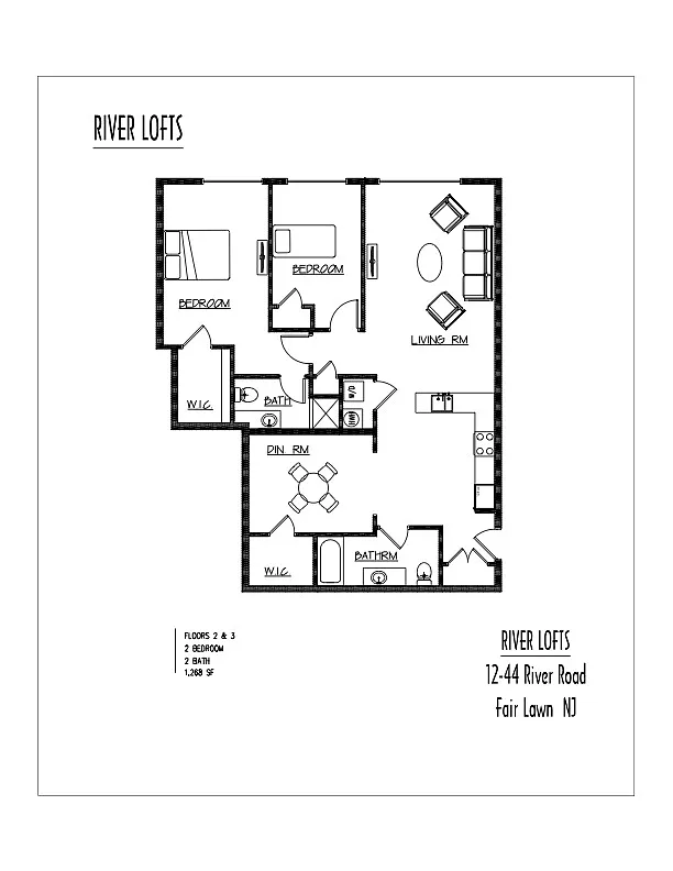 Floor plan 2 Bedroom with Den