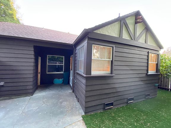 side yard and side entrance.