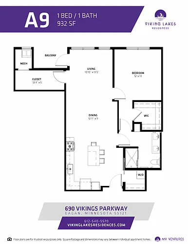 Floor plan $2.19/sq.ft. - A9
