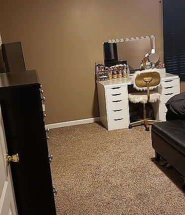 Walking into master bedroom