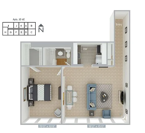 Floor plan A4-E-Classic