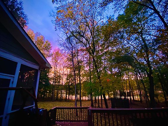 Sunset from back porch 