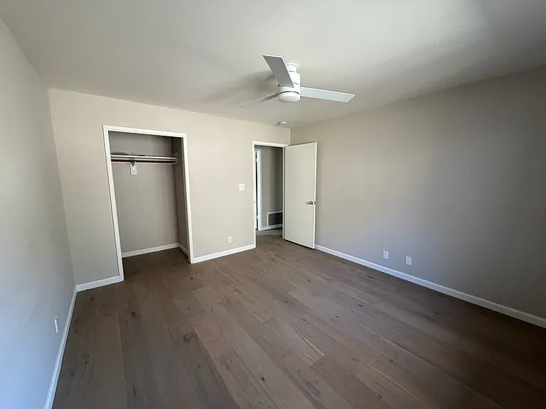 Master Bedroom view towards entry and closet