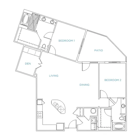 Floor plan D1b
