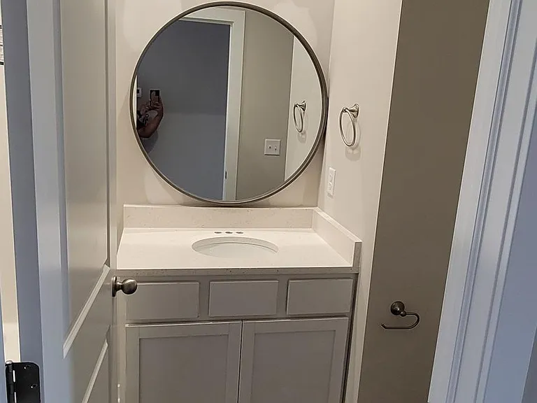 Hallway bathroom