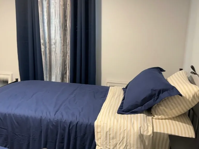 Med. Sized room, Fully Furnished Bedroom, Walk In Closet, Optional Twin XL or Full size bed, shared bathroom. Decor can be changed to accommodate resident.$950