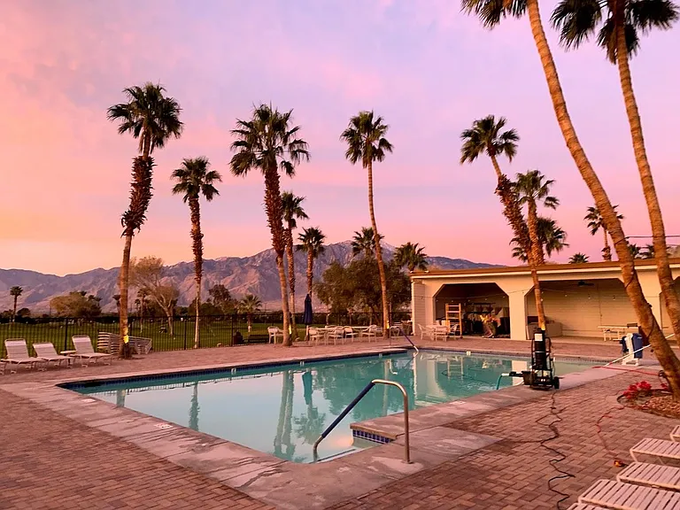 Community pool and jacuzzi