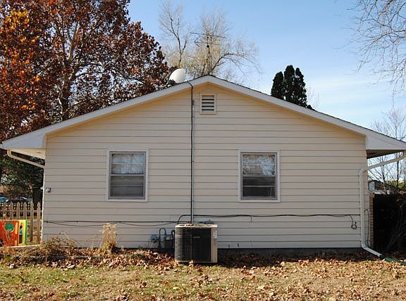 East side of house