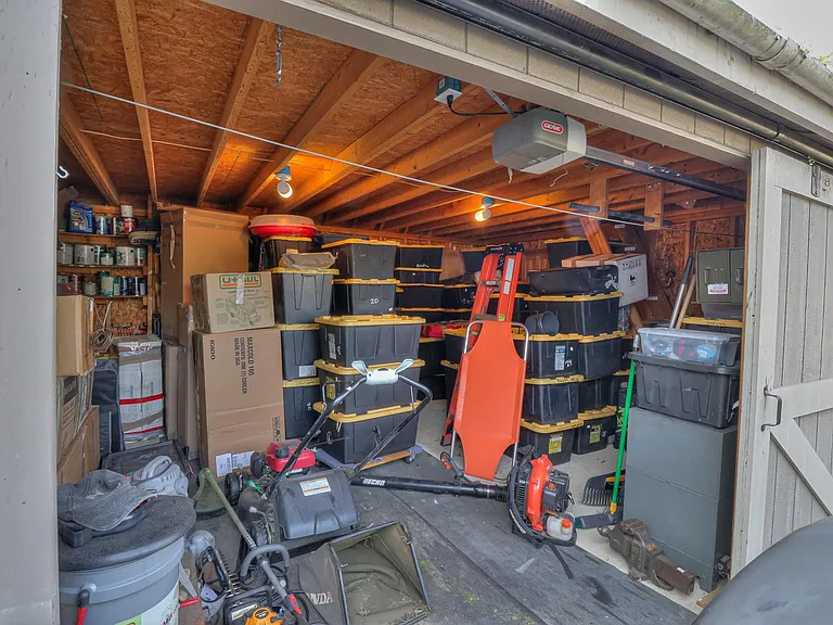 Detached garage/ storage- has loft above and electricity