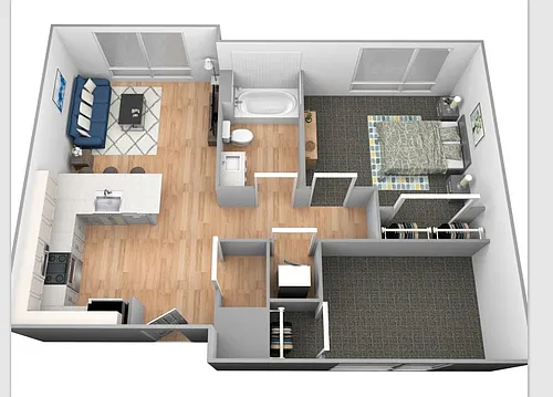 Floor plan Superior Townhouse + Den