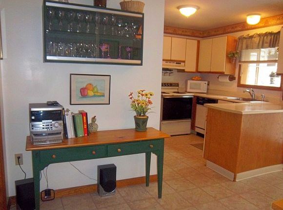 Open Kitchen with New Floors