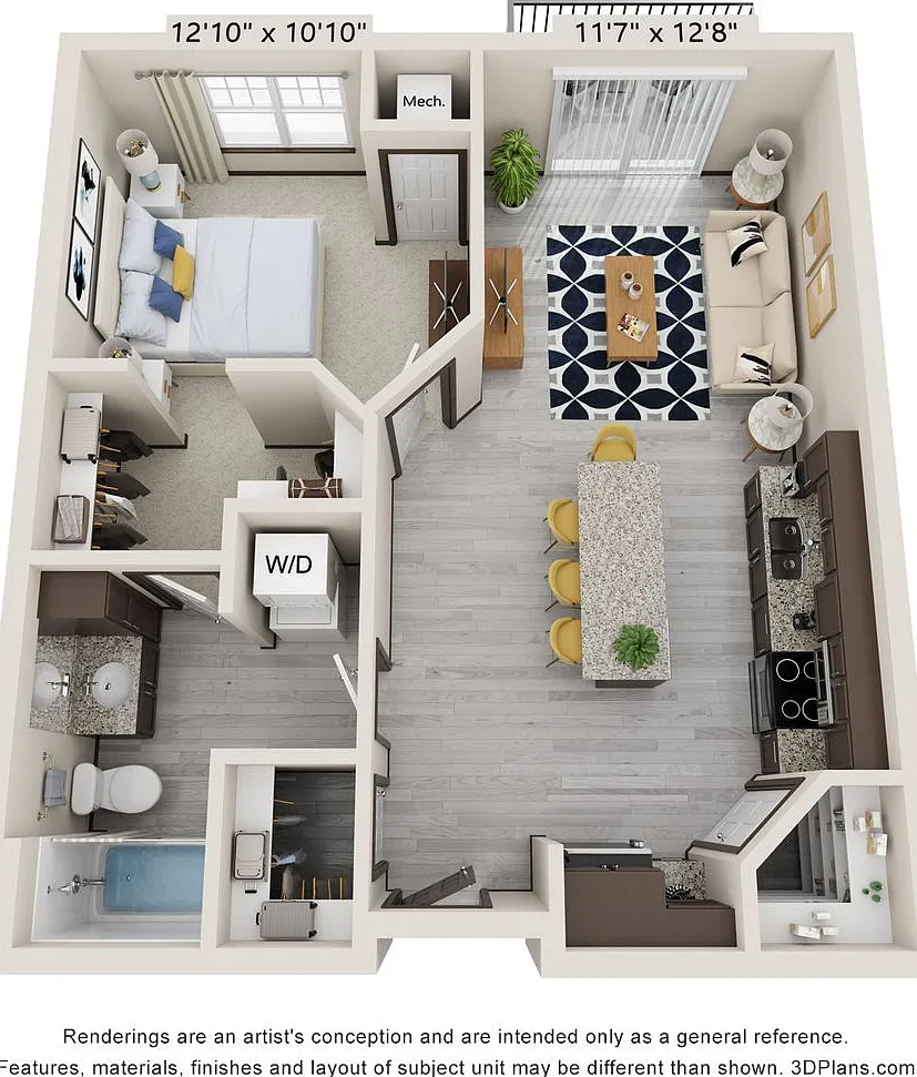 1 Bedroom/1 Bathroom Apartment w/Balcony and Plenty of Natural Light — Photo 1