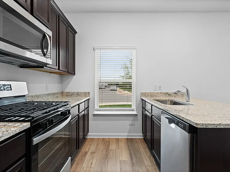 All kitchen appliances included.