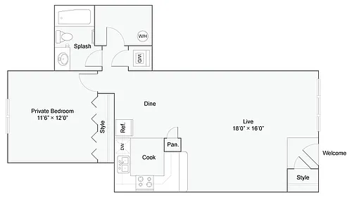Floor plan Calhoun A - Reserve