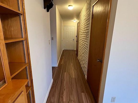 front door entry hallway to kitchen