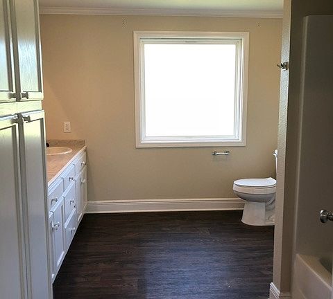 Master Bathroom with large walk in closet