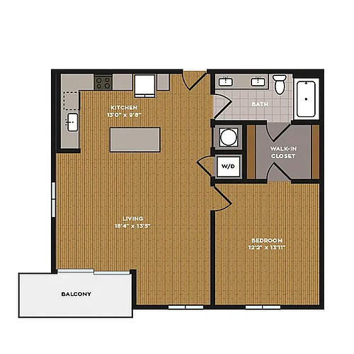 Floor plan 1B-1