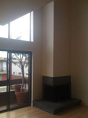 Wood burning fireplace in livingroom