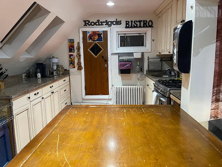 spacious kitchen with island.