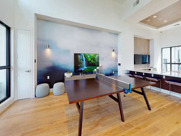 Challenge your friends to some leisurely competition with a game of ping pong.