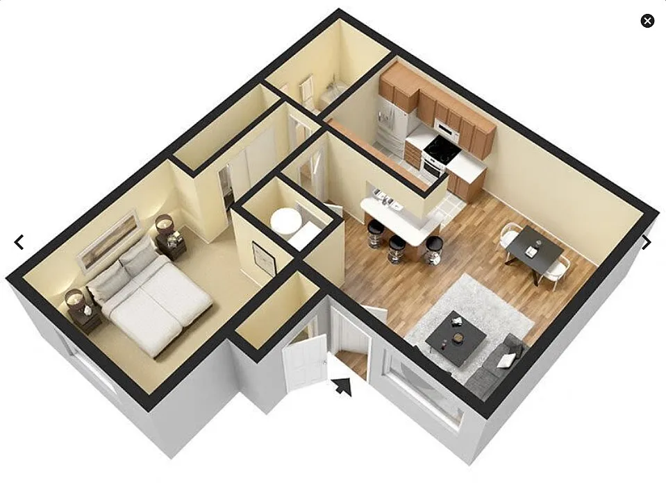 Floor plan One Bedroom