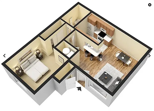 Floor plan One Bedroom