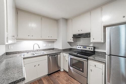 Every unit comes with a spacious kitchen with modern appliances.